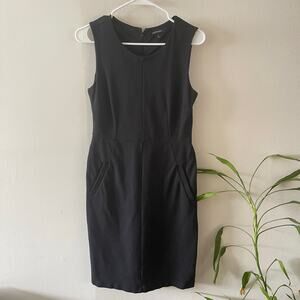 Lands' End Black Midi Dress